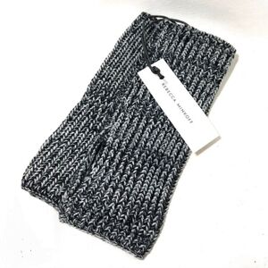 Rebecca Minkoff Charcoal and Black Knit Arm Wamers